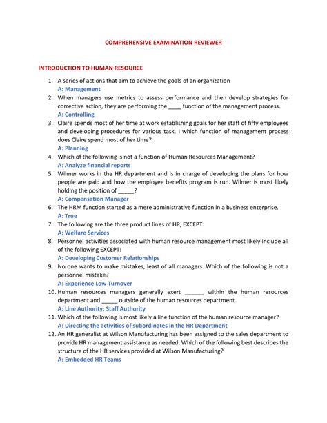 rtu entrance exam reviewer|Comprehensive EXAM Reviewer, HRM, JAD, RS, TAD .